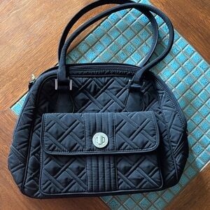 Vera Bradley Black Quilted Handbag